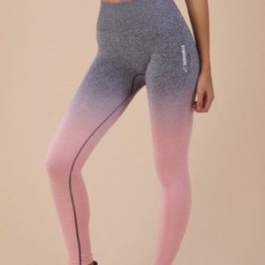 Gymshark ombré seamless Dark grey & pink